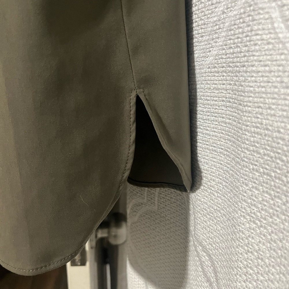 Bcbgeneration Olive Button-Down High-Low Shirt Dr… - image 6